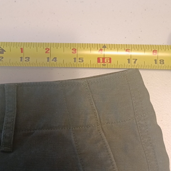 Lauren Ralph Lauren Khaki Green Utility Cropped Wide Leg Pants Lyocell Cotton 12 - Picture 11 of 15